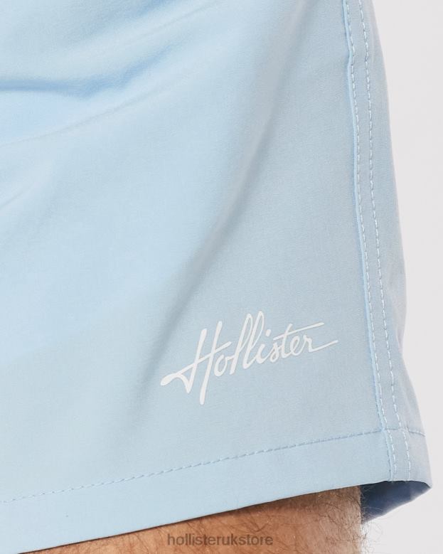 Bottoms Hollister Men Guard Swim Trunks 5\\ 488201109 Light Blue